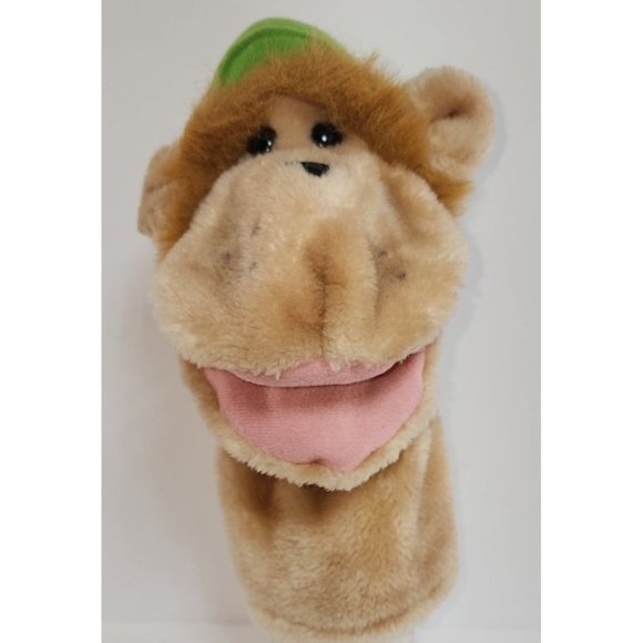 Vintage Monkey with Hat Hand Puppet Plush Stuffed Animal Made in Korea Cute Rare - Picture 2 of 8